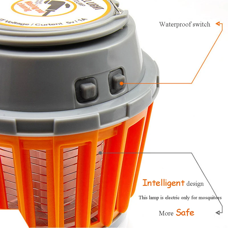 Наружная лампа-убийца от комаров электрическая ударная многофункциональная