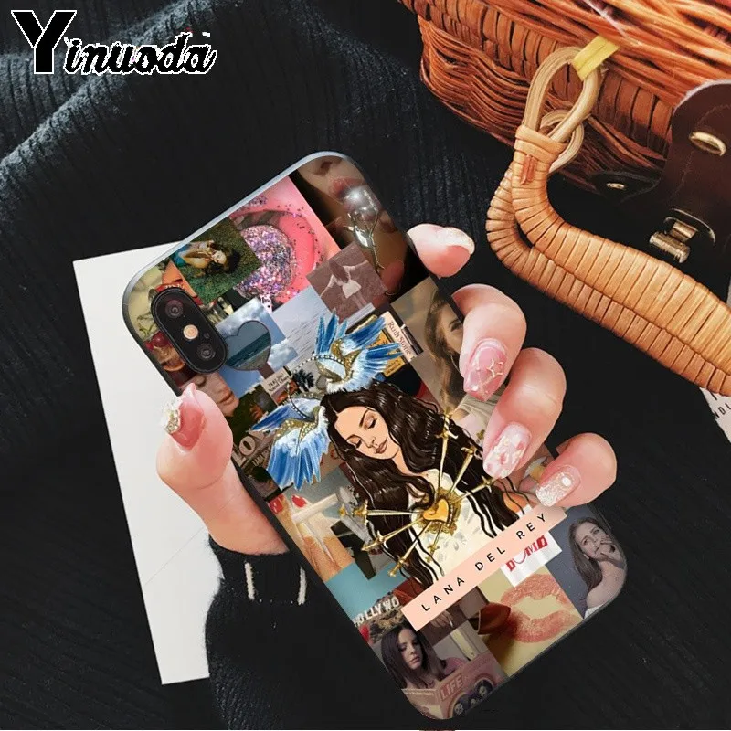 Yinuoda Lana Del Rey новое поступление черный чехол для мобильного телефона iPhone X XS MAX 6 6s 7