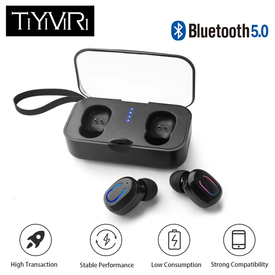 TiYiViRi TWS мини беспроводные Bluetooth наушники вкладыши стерео гарнитура