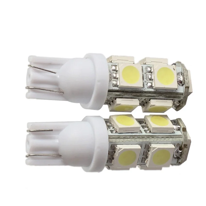2 шт. 194 168 W5W 9SMD 5050 LED белый свет автомобильная лампа заднего фонаря яркий
