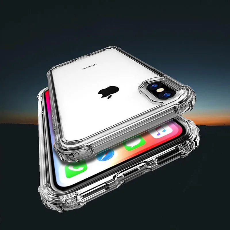Роскошный ударопрочный бампер для iPhone X 6 S 7 8 Plus чехол телефона XS Max XR 5S 5 SE