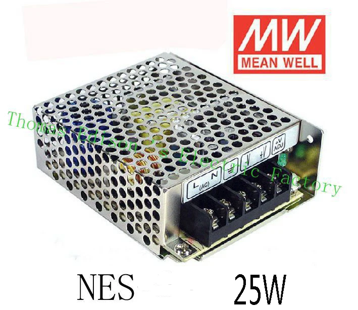 Оригинальный MEAN WELL блок питания dc ac к 25 Вт 5 В 5A 24 1.1A 12 2.1A MEANWELL  Обустройство