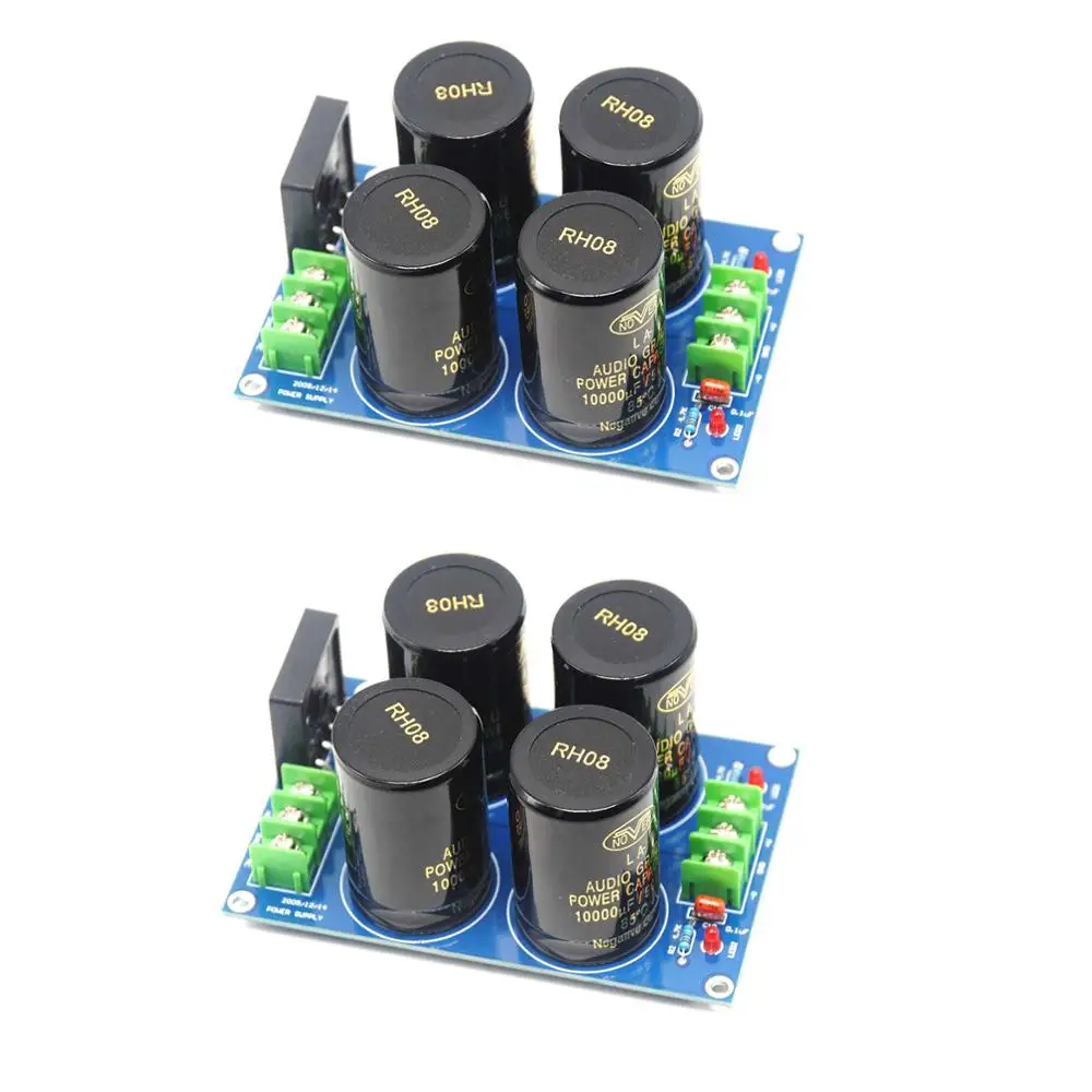 

2pcs NOVER 10000UF/50V*4 35A Audio Power Supply Amplifier Board Diode Rectifier