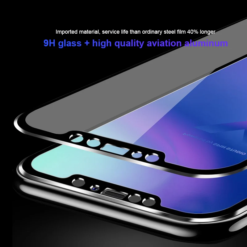 6D закаленное стекло с изогнутыми краями для iPhone X защитная пленка экрана на Apple 5 5S