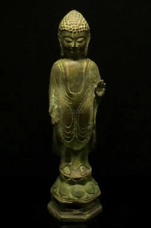 

Медная Статуя/скульптура-Будда Античная династия циндинастия, ручная резьба, украшение, коллекция и украшение, бесплатная доставка