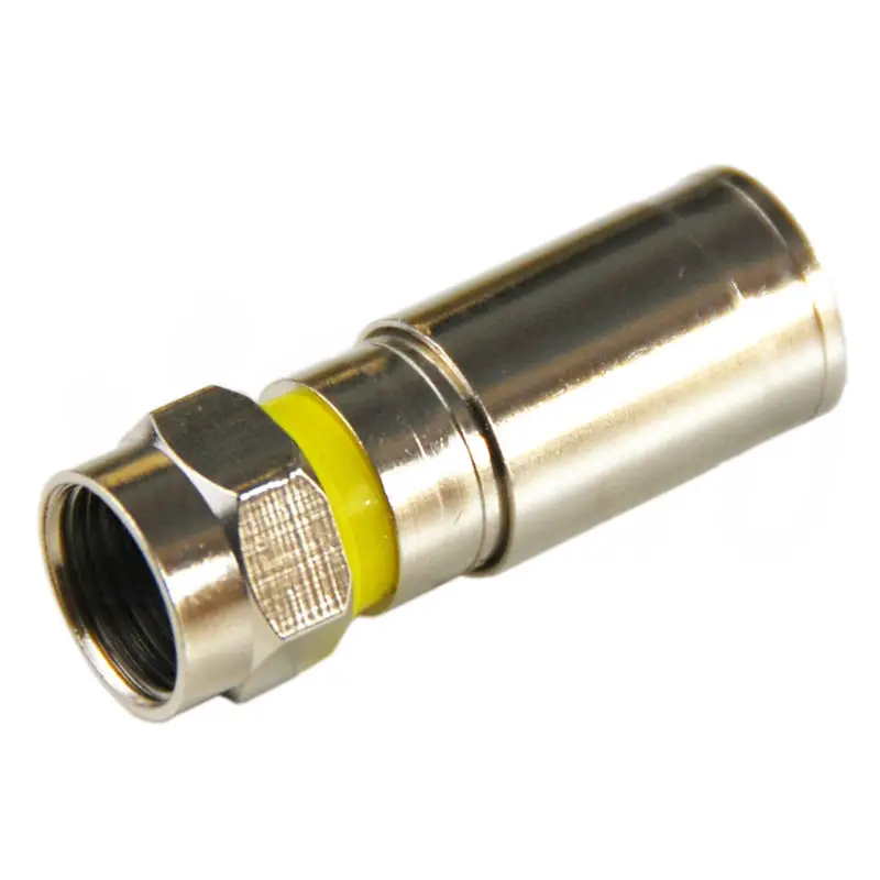 10 шт. RG6 Полная Меди Лучших F-Type Waterproof Connector для LNB/Спутниковый Ресивер/DiSEqC