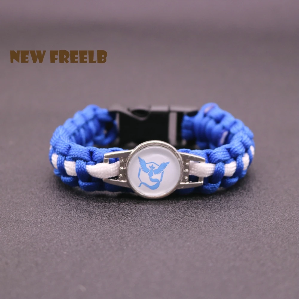 Горячая игра Go Team Valor Мистик инстинкт Паракорд с логотипом цепочка-браслет в виде