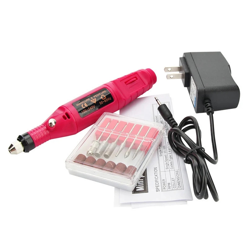 

2021 Professional Finger Toe Nail Care Electric Polishing Machine Manicure Pedicure Treatments Kit EU/US Plug