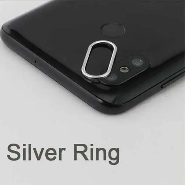 Silver Ring Закаленное стекло для Xiaomi Mi 8 SE A2, металлическое защитное кольцо для объектива камеры для Xiaomi Mi A2 8, защитный чехол для экрана телефона - Цвет: Silver Ring