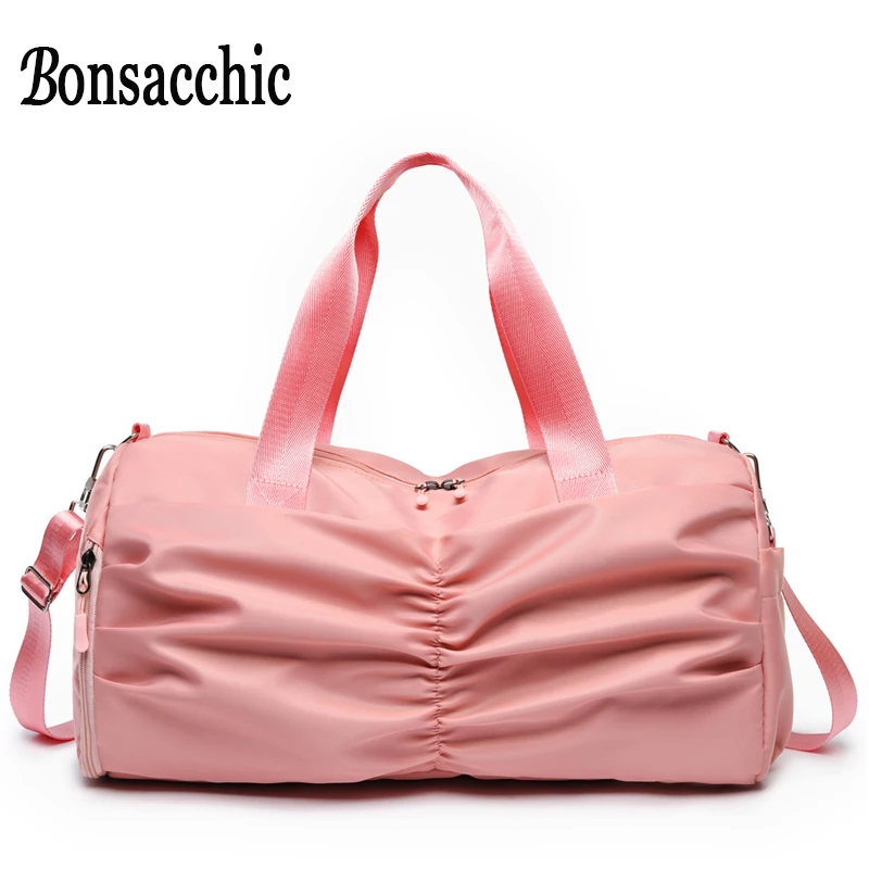 Bonsacchic женские дорожные сумки ручной Багаж большая спортивная сумка для девочек