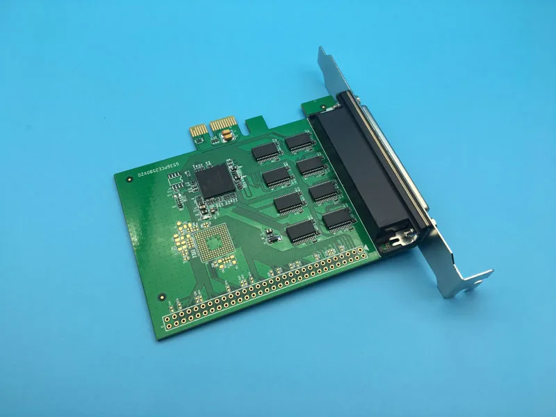 8 портовая серийная плата контроллера RS232 PCI E X1 с кабелем вентилятора XR17V358