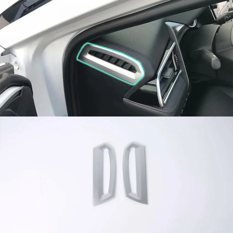 

Car Accessories Interior ABS Front Upper Air Condition Vent Outlet Cover Trim 2pcs For Toyota Camry 2018 Car Styling