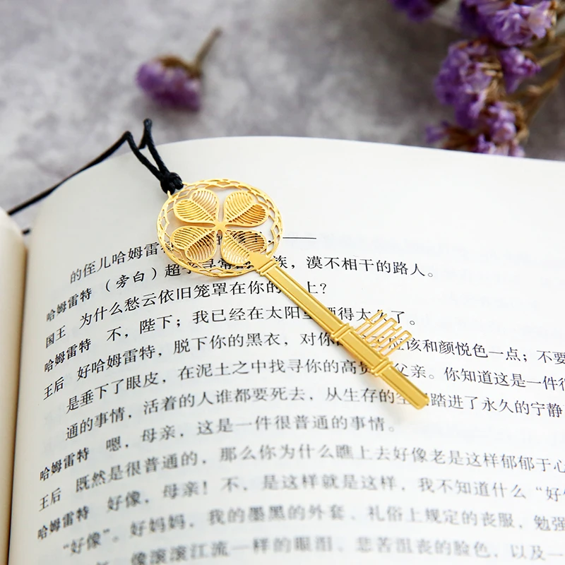 JIANWU креативные Металлические Покрытые закладки для школьных учебников Закладка