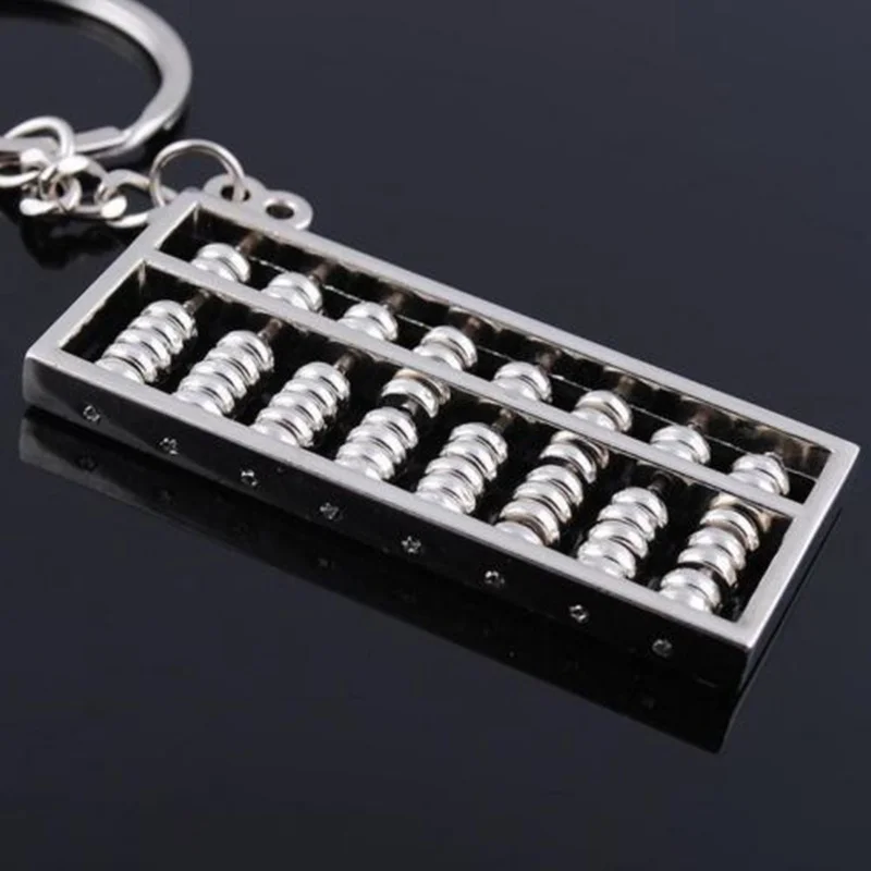 Креативный китайский брелок Abacus из нержавеющей стали математическая подвеска