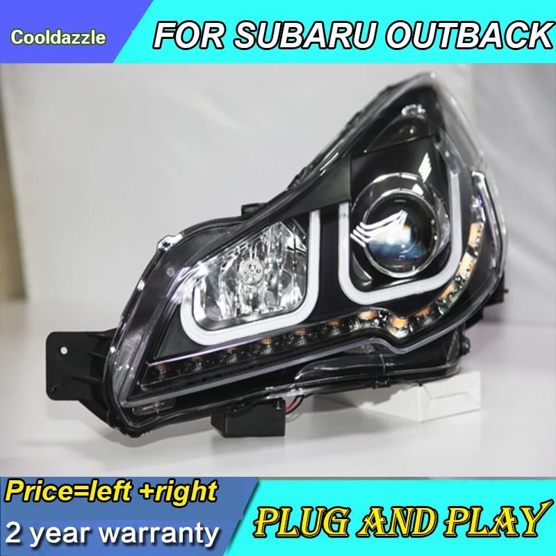 Светодиодный ные фары для SUBARU OUTBACK LEGACY передние 2010 2011 2012 2013 года с дневными