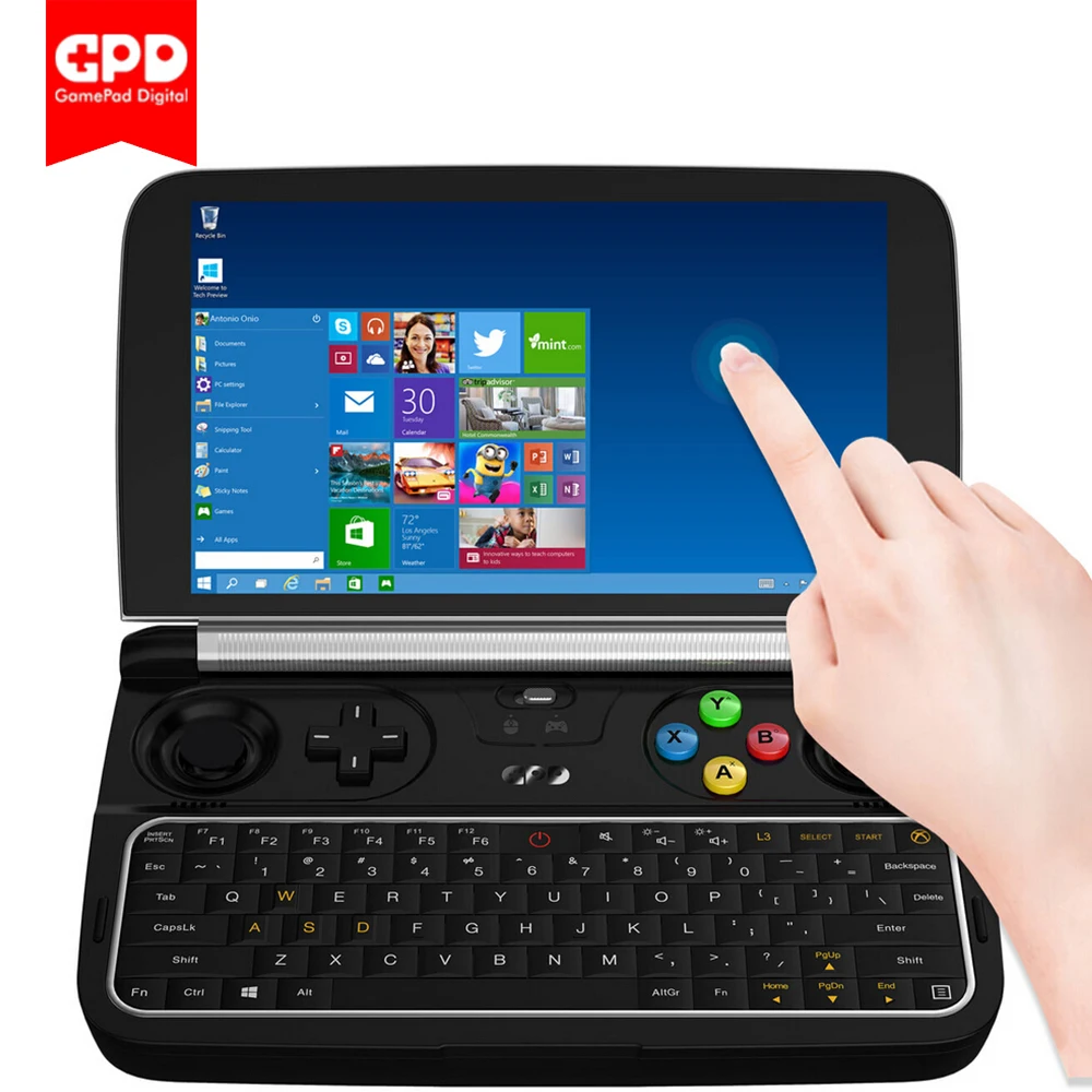 Новая GPD WIN 2 WIN2 6 дюймов Портативный игровой ноутбук с процессором Intel Core m3-7Y30 Windows 10 Системы 8 ГБ/128 Гб карманный мини портативных ПК 2,4G/5G