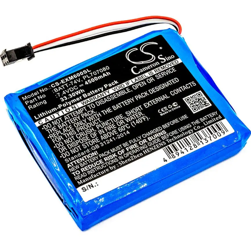 Аккумулятор Cameron Sino 4500 мАч для осциллографов EXTECH MS6000 Ms6060 Ms6100 Ms6200 BATT 74V