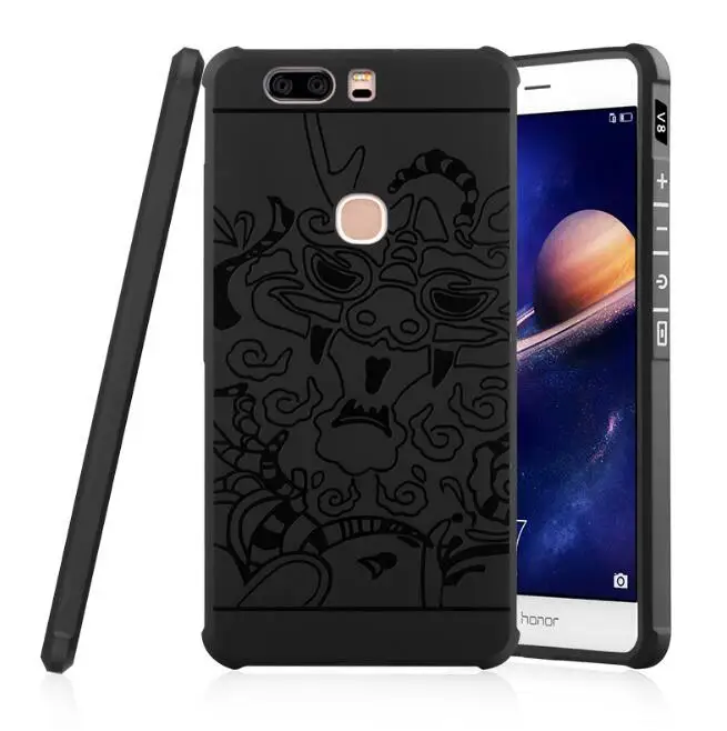 Haianguo для huawei honor 8 телефон case мягкие силиконовые anti knock back чехол v8 дракон сотовый