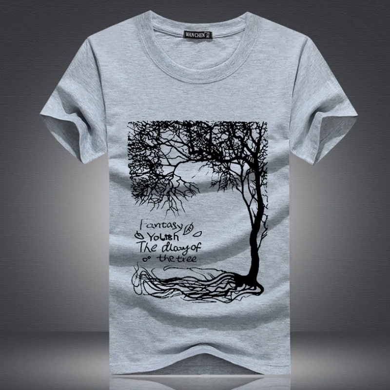 Мужская футболка с короткими рукавами летняя брендовая хлопковая Футболка