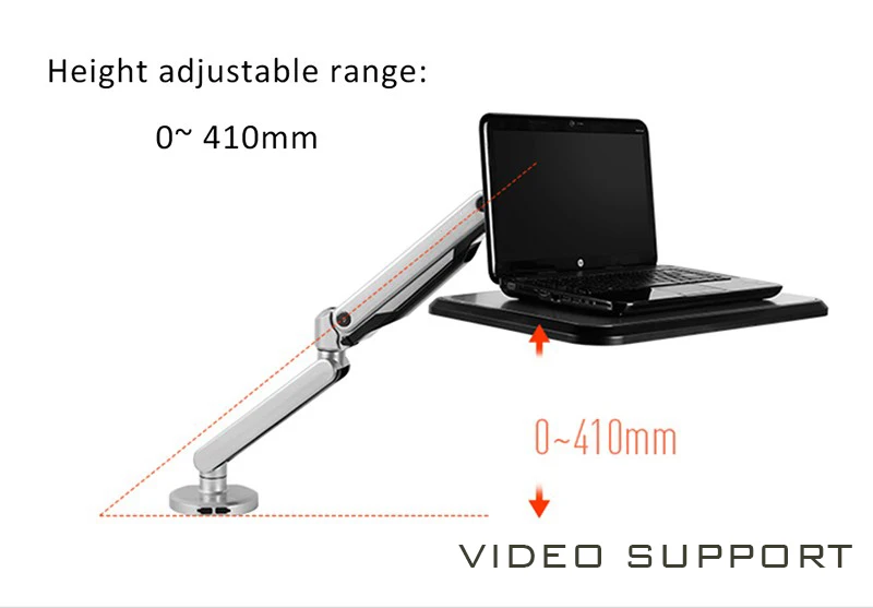 Держатель для ноутбука высокого качества регулируемое крепление с газовой