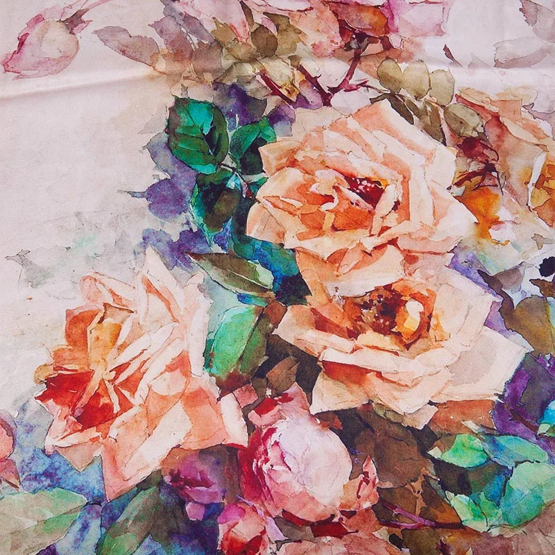 Шарф высокого качества из 100% натурального шелка шаль накидка хиджаб женские