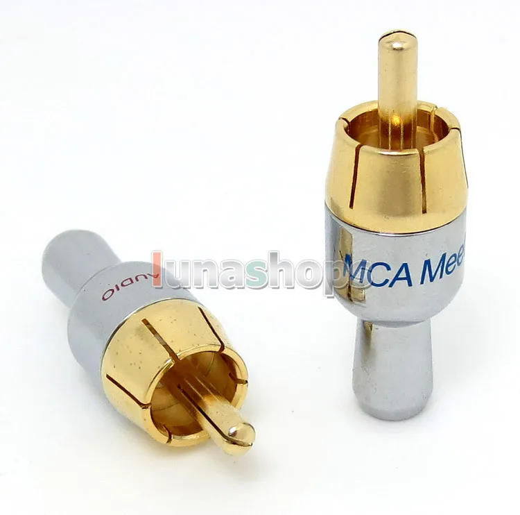 LN004267 2 шт. Xscorpion RCA штекер позолоченный паяльный Тип адаптер для DIY Custom |