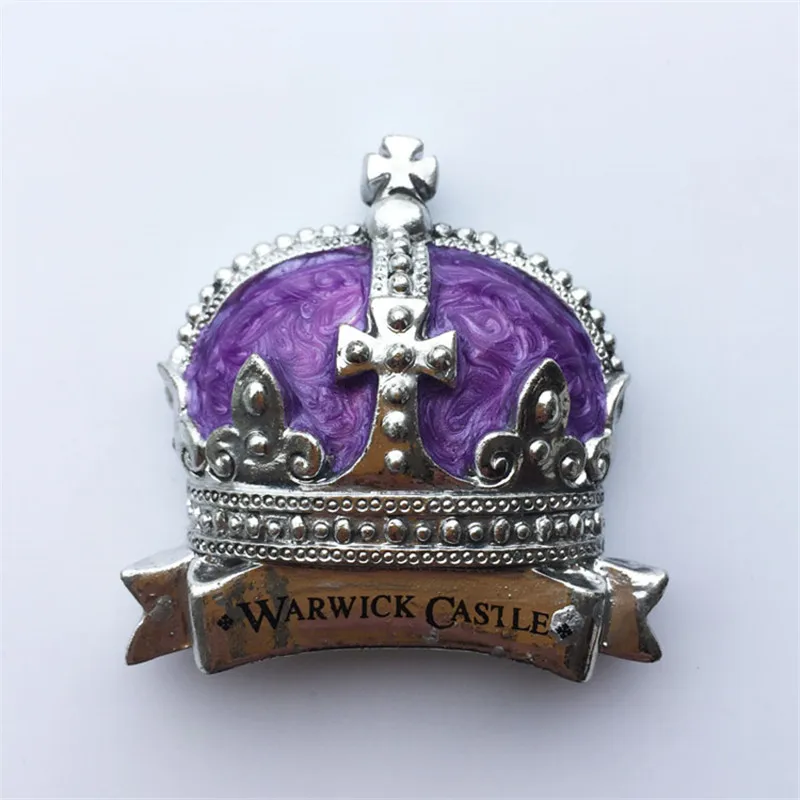 Наклейка на холодильник в форме замка короны Warwick ландшафтные магниты английском