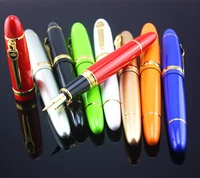 jinhao 159 color ink pen colour business office medium nib metal fountain pen ink converter select luxury writing gifts box