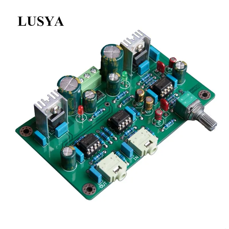 Lusya NE5532 + TL072 усилитель для наушников Hi Fi предусилитель baord AC12 15V T0020|Усилители