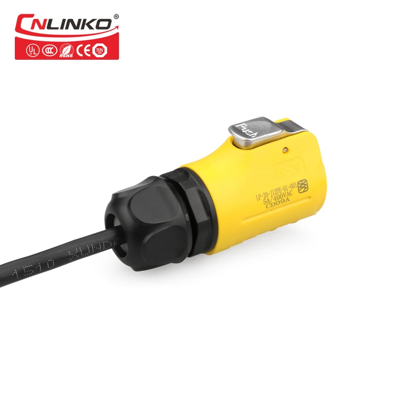 CNLINKO IP67 Быстрый проводной Кабельный соединитель M20 Электрический