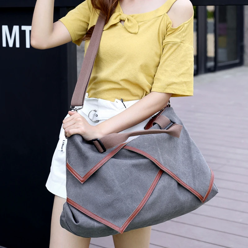 KVKY брендовая модная Холщовая Сумка Женская сумка Лоскутная Повседневная Дамская