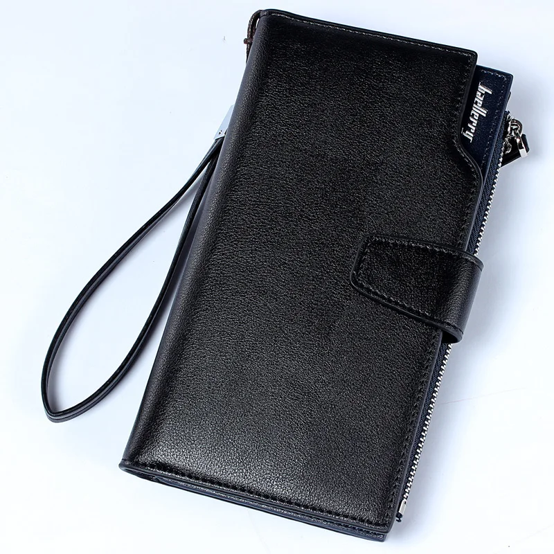 Модные мужские кошельки высококлассный кошелек на молнии с застежкой