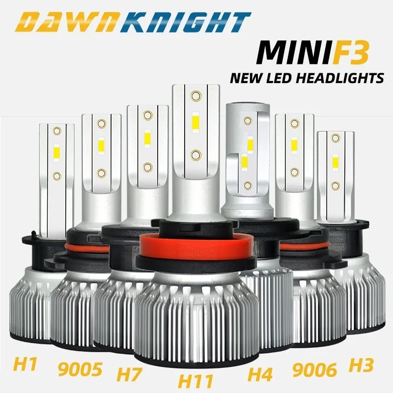 2PCS F3 H7 bulb H4 H1 H3 H8/H9/H11 H27/880 9005/HB3 9006/HB4 D2S(R/C) CSP CHIP Turbo Led лампа светодиодная светодиодные