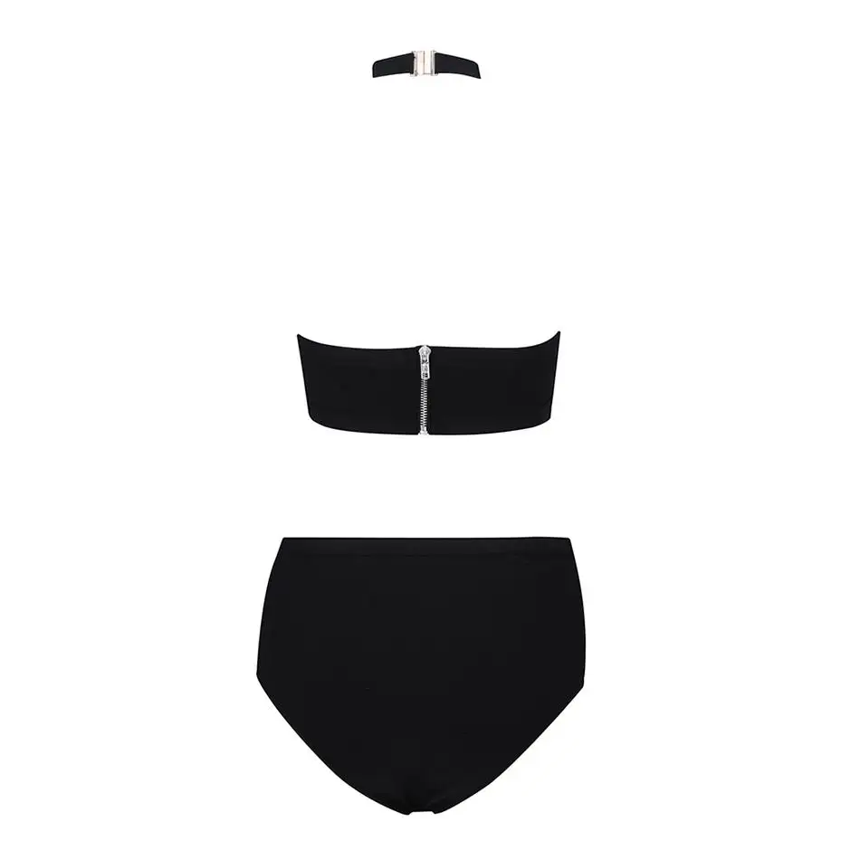 Новейшее летнее облегающее боди знаменитости для вечеринки женское черное без