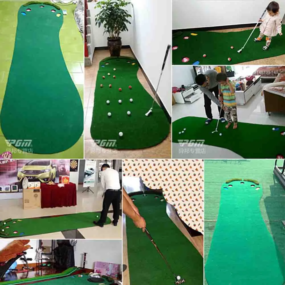 CRESTGOLF 9 84 фута комнатные коврики для гольфа зеленые тренировочные средства с