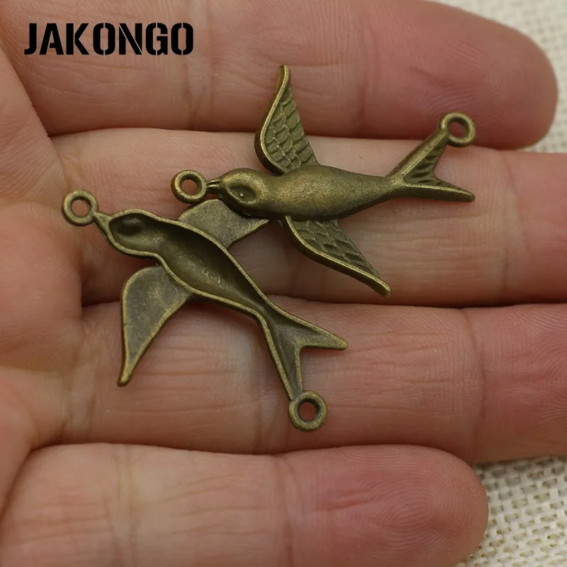 Античная бронза покрытием птицы разъем для изготовления ювелирных изделий