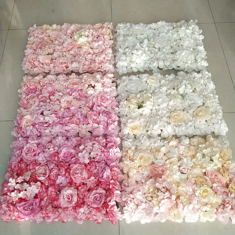 40X60cm 3D свадебные цветы стена постепенная смена искусственная Гортензия пион роза