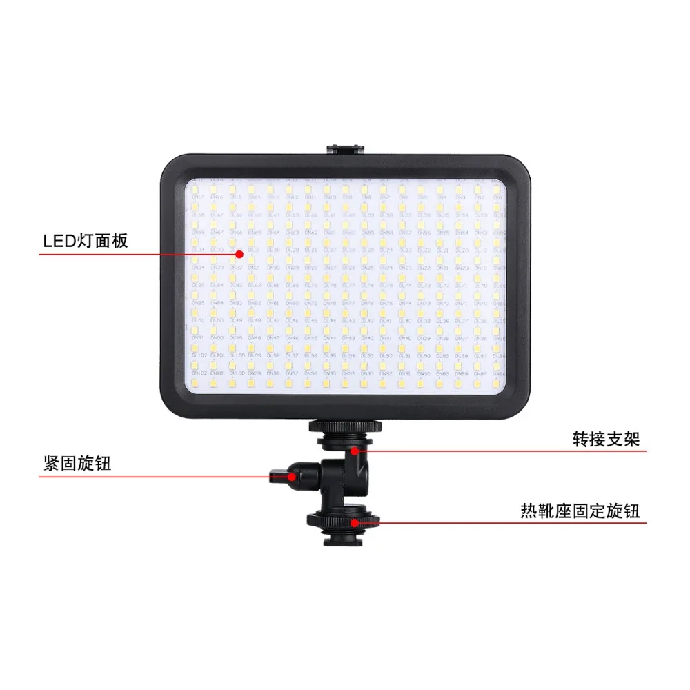 204 LED Phone Video Light Photo Lighting on Camera Hot Shoe Lamp for iPhone X 8 Camcorder Canon Nikon DSLR Live Stream | Электроника