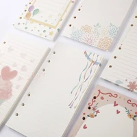 cute 100sheets notebook filler papers a5a6 diary color inner core planner filler paper girl series inside page gifts stationery