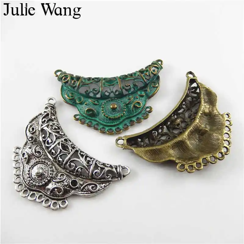 Julie Wang 3 шт. Смешанные антикварных цвета винтажный платок в форме короны Шарм