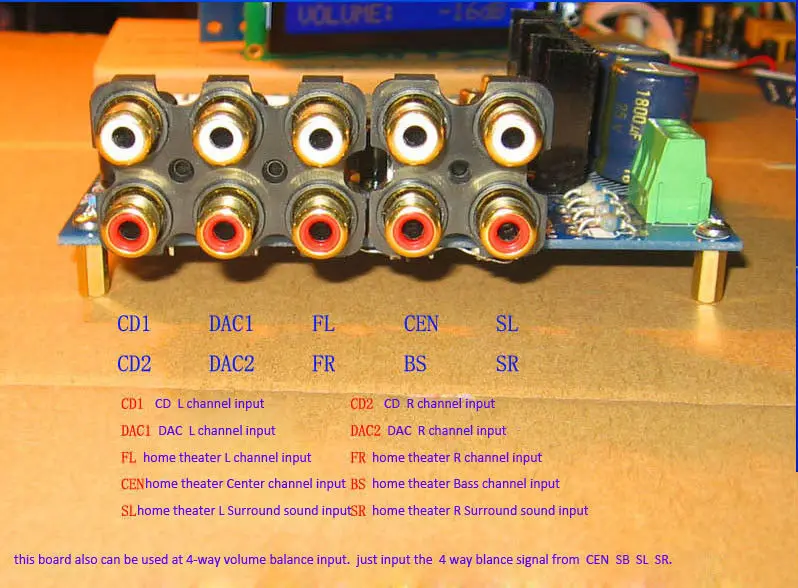 ZEROZONE Собранный Hifi PGA2311U 6-канальный пульт дистанционного управления громкостью