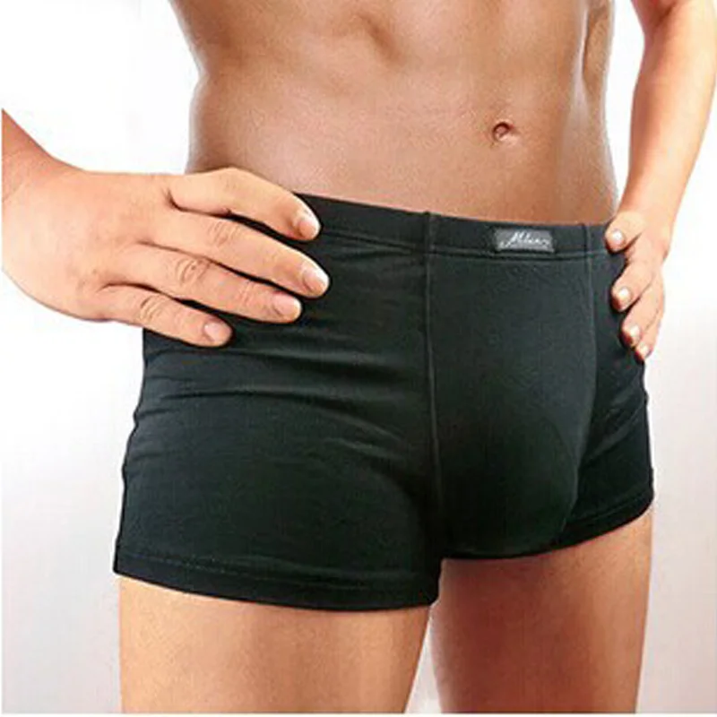 Новый Мужские трусы боксеры 2017 шорты для женщин Bamboo волокно одноцветное цвет