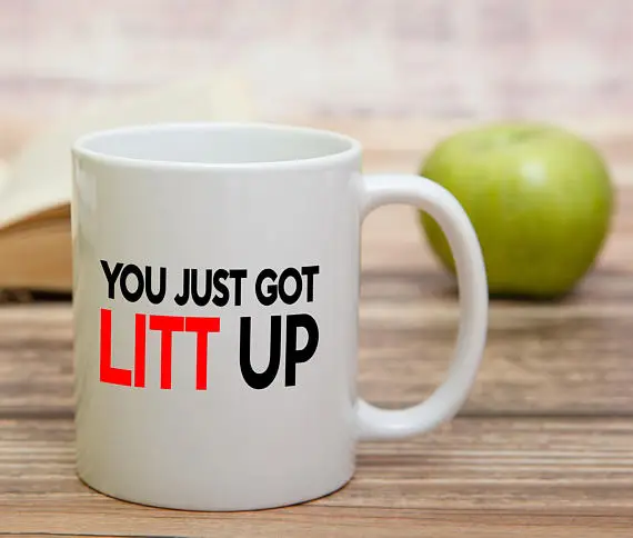 Вы только что получили Litt Up забавная белая керамическая кофейная кружка