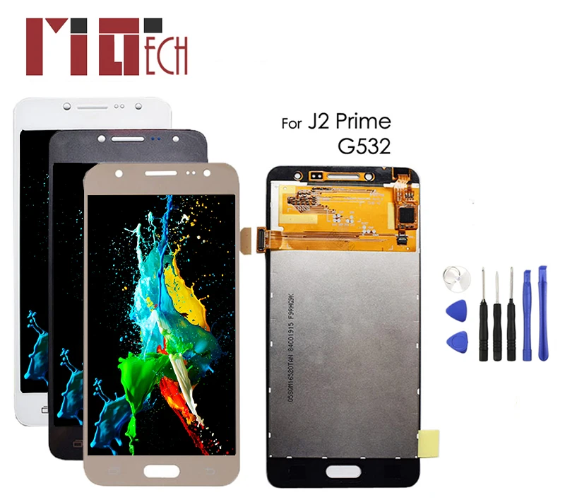 ЖК-дисплей для samsung Galaxy J2 Prime G532 SM-G532F G532M G532 монитор кодирующий преобразователь сенсорного экрана в сборе Регулируемая яркость