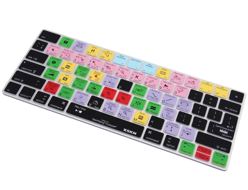 XSKN для клавиатуры steinберга Cubase кожа Apple Magic макет США и ЕС функциональный