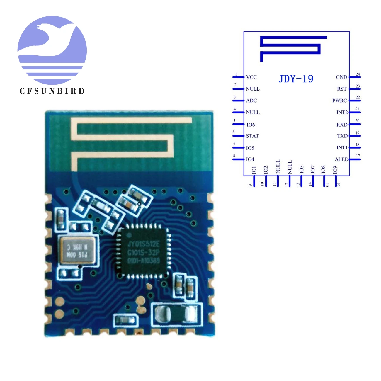 JDY 19 сверхнизкое энергопотребление Bluetooth 4 2 BLE модуль|Интегральные схемы| |