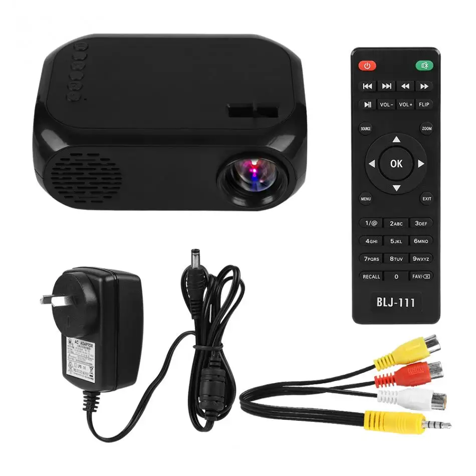 Мини 2 портативный домашний светодиодный проектор TF SD карта U диск USB HD HDMI черный US/UK/EU/AU 110-240 В