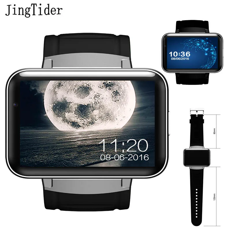 DM98 Смарт часы MTK6572 двухъядерный 2 дюйма HD IPS LED экран 900 мАч 4 Гб умные ROM телефон Android