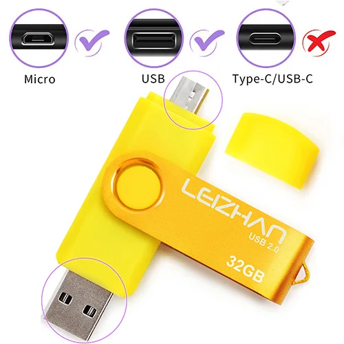 OTG USB флеш накопитель 16 Гб Micro флешка 64 Флешка 4 U диск 2 0 8 ГБ usb носитель палка