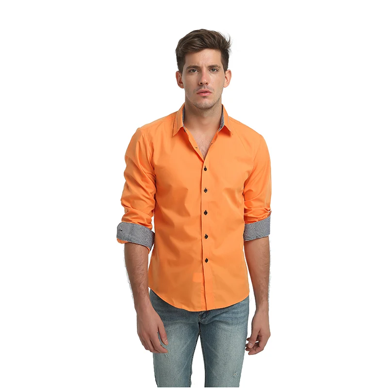 2017 новая модная брендовая мужская рубашка Camisa Masculina с длинным рукавом